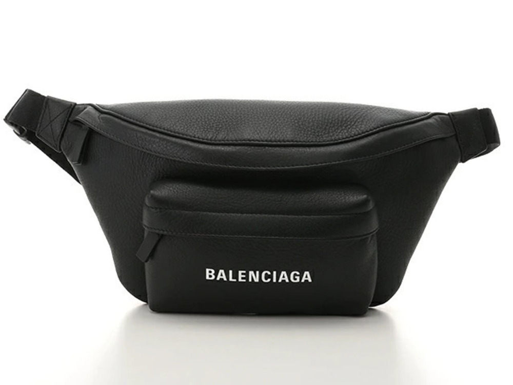 Balenciaga Body Bag Belt Pack Leather Black